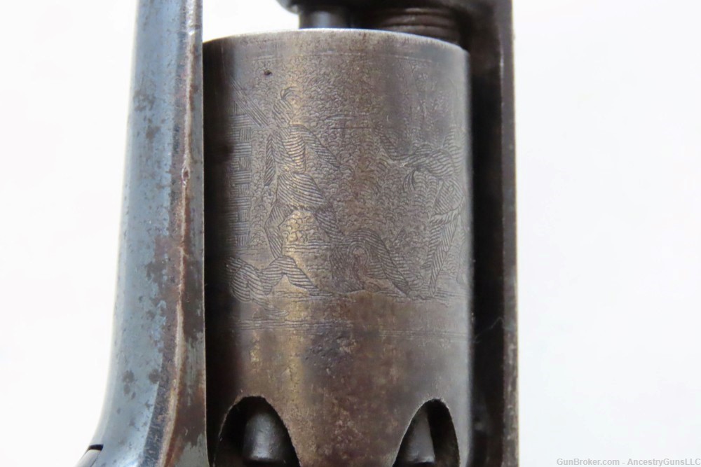 CASED Antique CIVIL WAR COLT Model 1855 “ROOT” Side-Hammer POCKET Revolver -img-13
