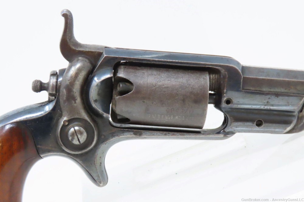 CASED Antique CIVIL WAR COLT Model 1855 “ROOT” Side-Hammer POCKET Revolver -img-20