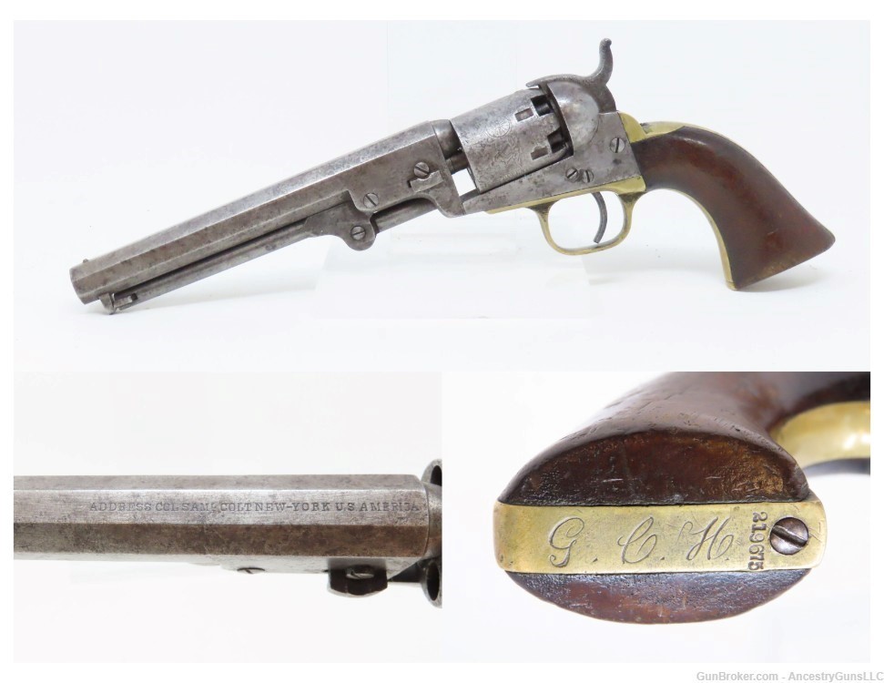 “GCH” Antique COLT Model 1849 .31 Caliber PERCUSSION Revolver CIVIL WAR era-img-0