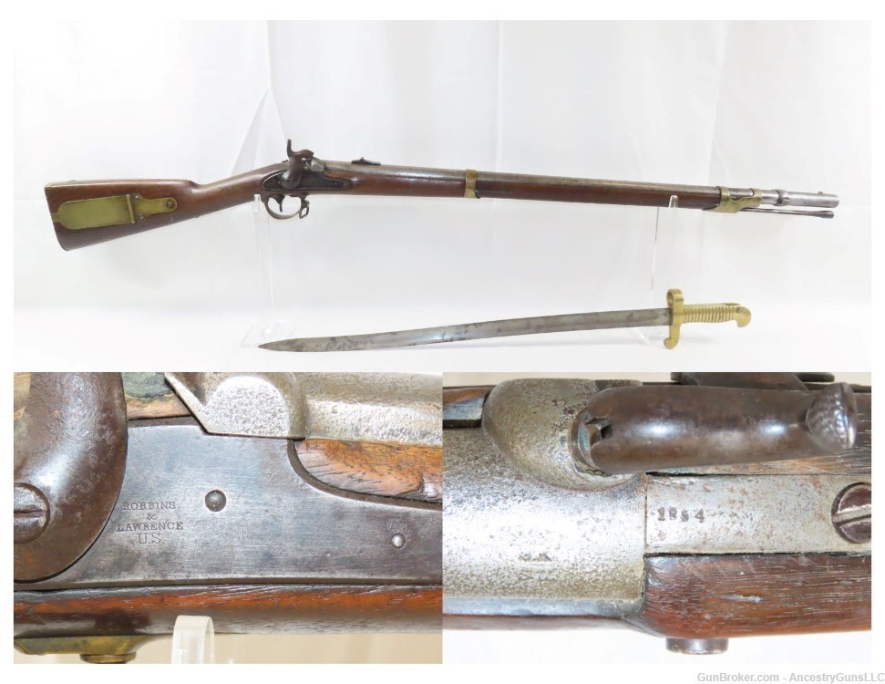 COLT ALTERATION Antique US ROBBINS & LAWRENCE Model 1841 MISSISSIPPI Rifle -img-0