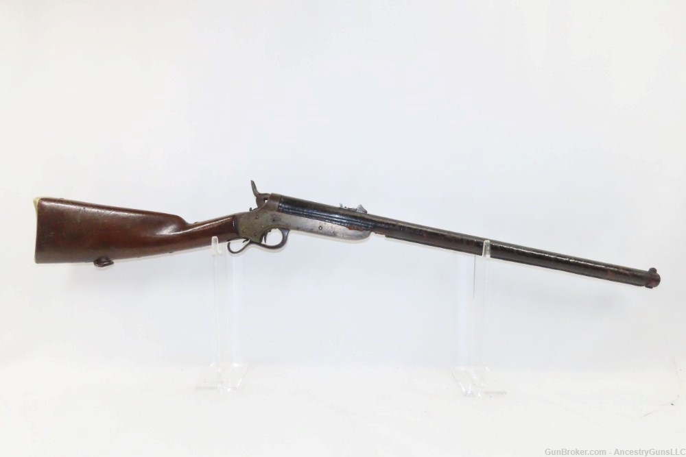 SCARCE SHARPS & HANKINS Model 1862 NAVY Carbine AMERICAN CIVIL WAR Antique -img-14