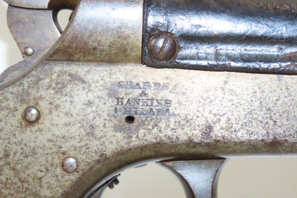 SCARCE SHARPS & HANKINS Model 1862 NAVY Carbine AMERICAN CIVIL WAR Antique -img-13