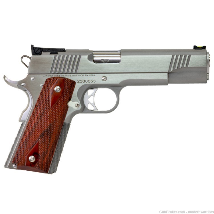 Dan Wesson Pointman PM-45 - 5" Barrel (.45 ACP) - Stainless/Cocobolo-img-1
