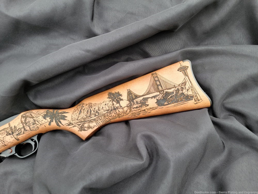"America the Beautiful" Engraved Ruger 10/22 * Free shipping!-img-2
