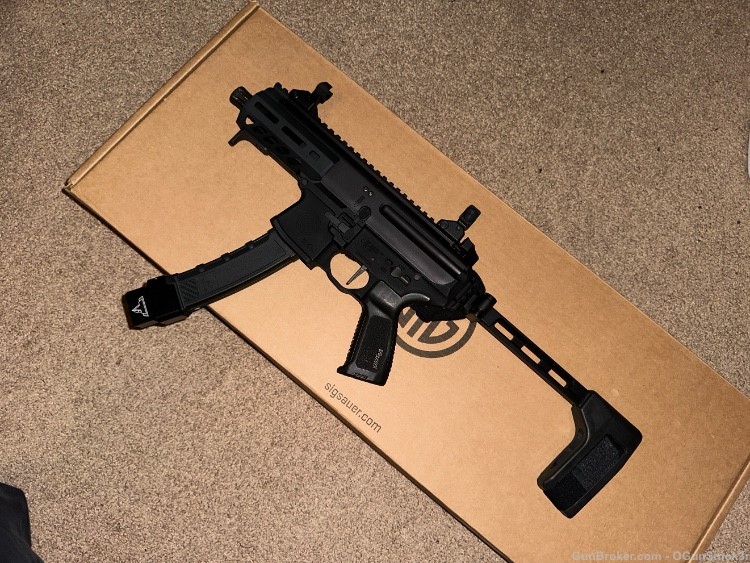 Sig Sauer MPX K 9mm Pistol 4 mags WITH BRACE-img-0