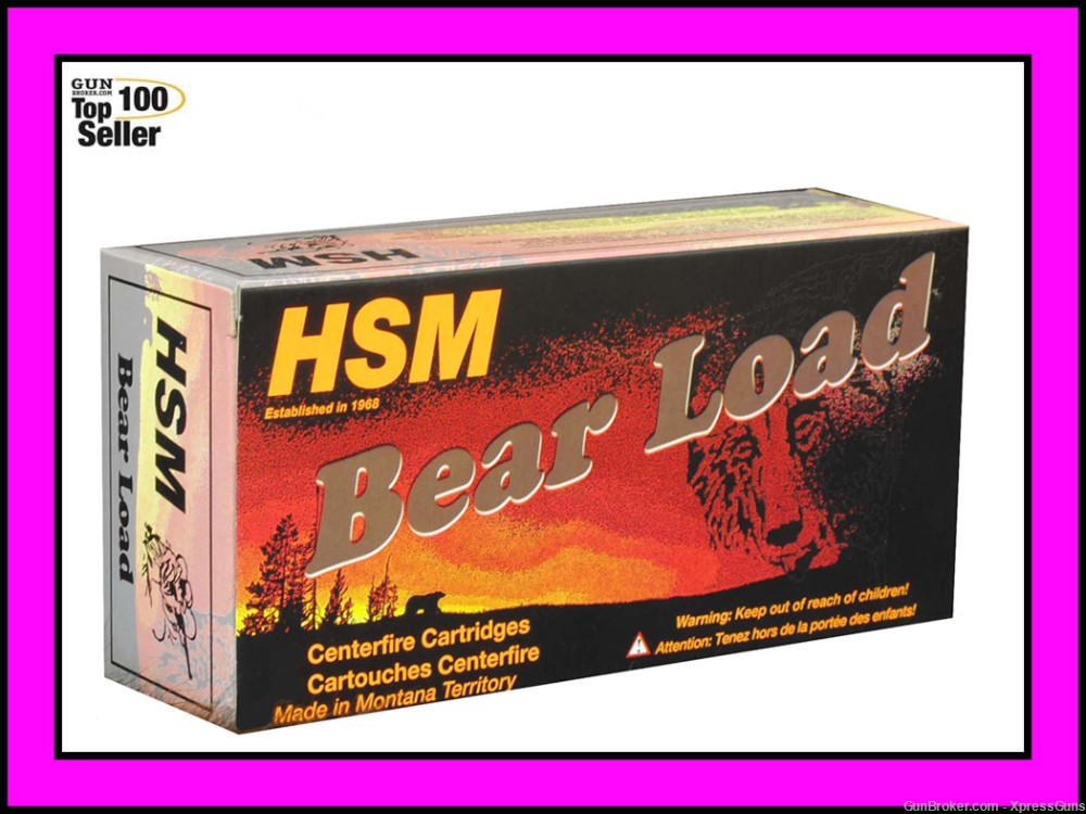 [300 RNDS] HSM 41 REM MAG 230GR SWC "BEAR LOAD" [BELOW DEALER COST]-img-0