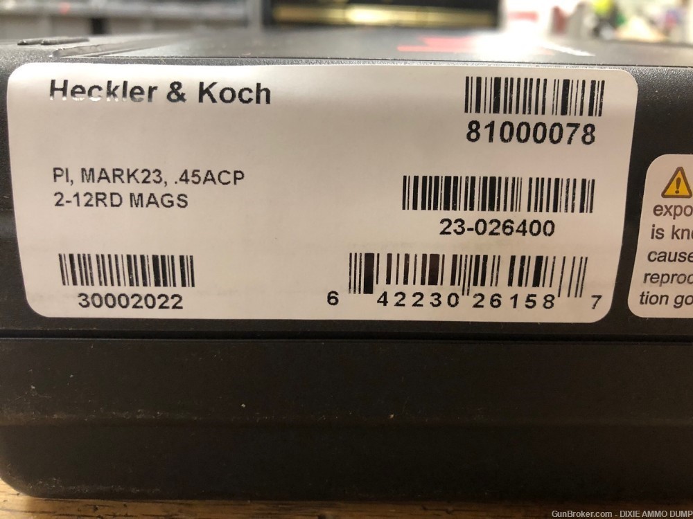   HK 81000078 Mark 23 45 ACP Caliber 5.87" Threaded Barrel, 12+1, 2 mags-img-3