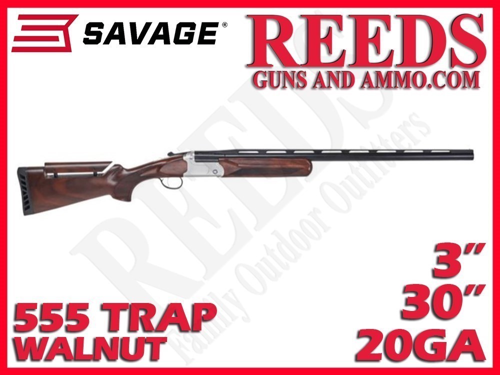 Savage Stevens 555 Trap Walnut 20 Ga 3in 30in 23223-img-0