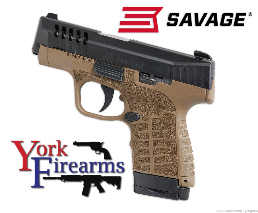 Savage Arms Stance FDE 9mm 3.2" 8rd Handgun NEW 67005-img-0