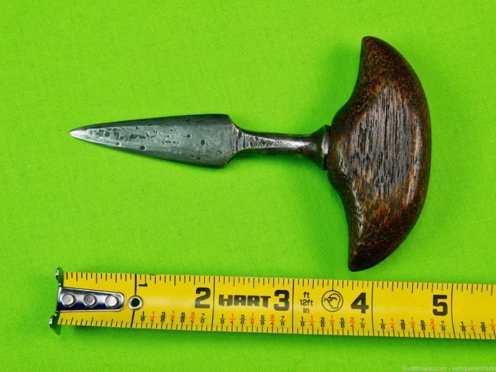 Antique US Civil War Small Push Dagger Fighting Knife w/ Sheath-img-9