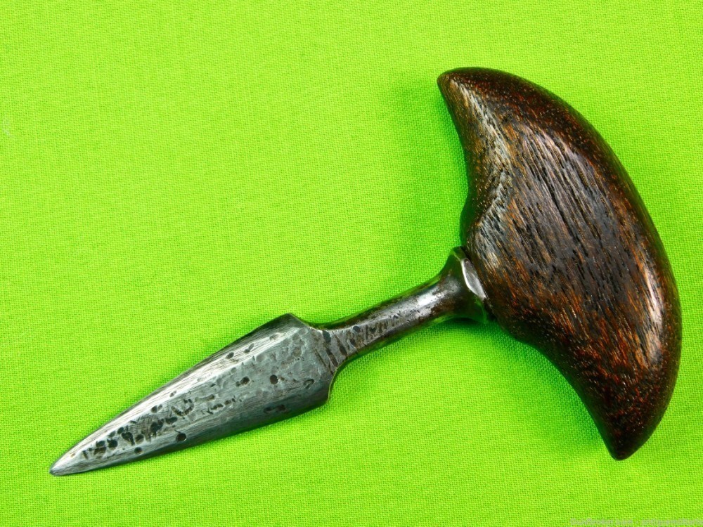 Antique US Civil War Small Push Dagger Fighting Knife w/ Sheath-img-5