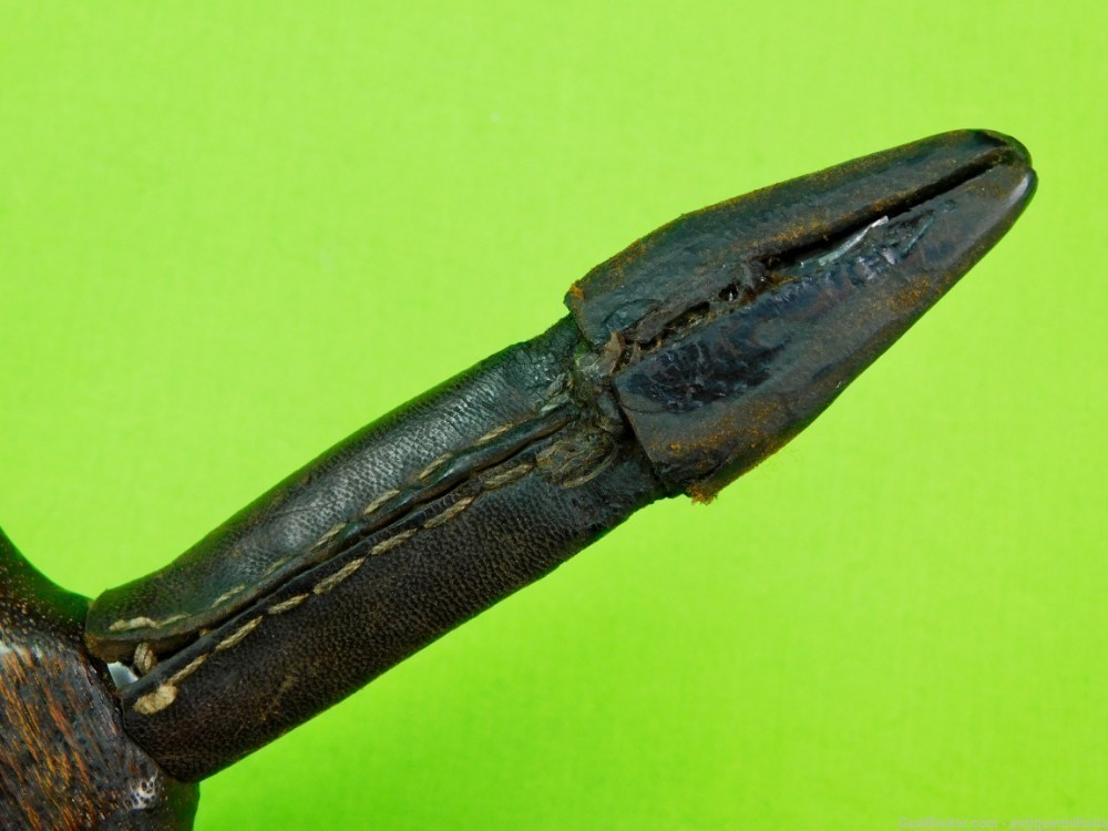 Antique US Civil War Small Push Dagger Fighting Knife w/ Sheath-img-8