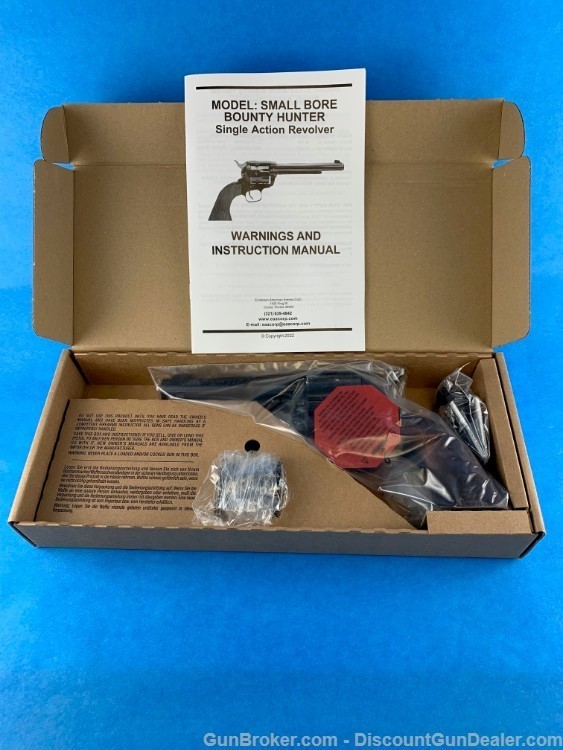 EAA Bounty Hunter SAA Revolver Blued .22 LR/.22 Mag 8 Rd-img-5