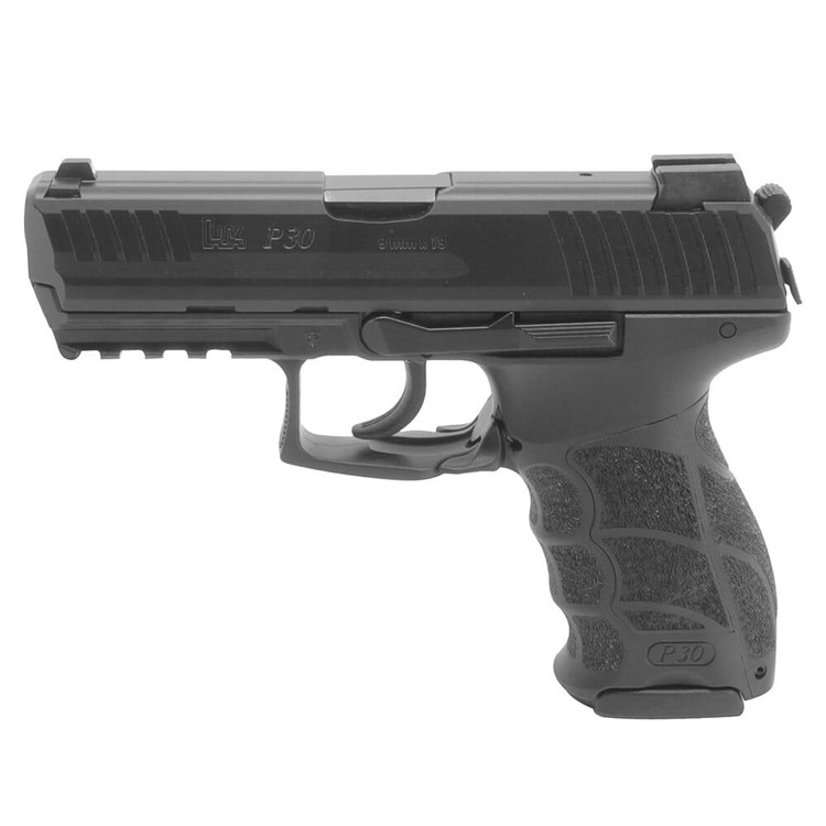HK P30 (V3) 9mm DA/SA  w/ Rear Decock Button (3)17rd Mags and Night Sights-img-0
