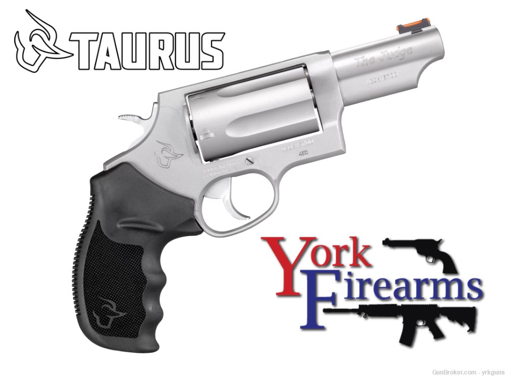 Taurus Judge 45LC/410bore 3" Stainless Steel 5RD Revolver NEW 2-441039T-img-0