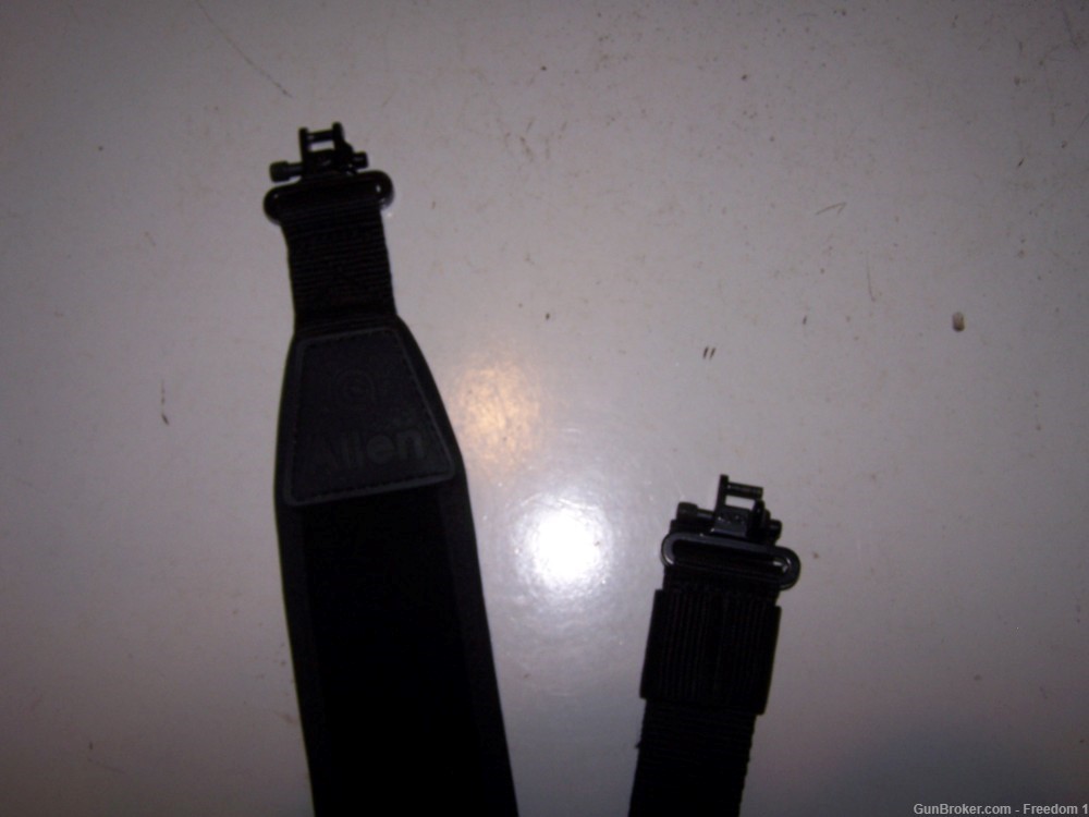 Black Padded Rifle Sling w/Swivels-img-1