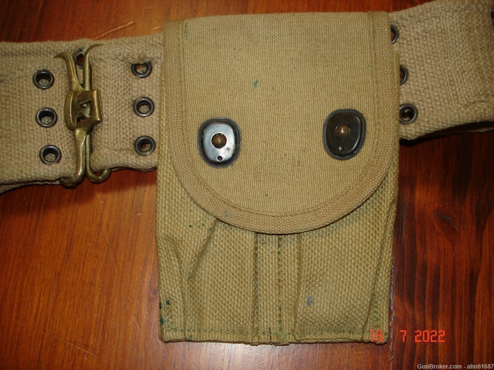 WWI US 1911 holster belt magazine pouch rig Boyt-J.R.J. holster, 1918 pouch-img-3