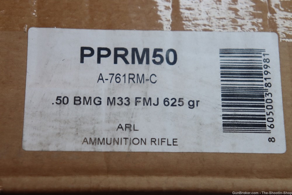 PPU Prvi Partizan 50 Browning Rifle Ammunition 100RD Ammo Lot 625GR 50BMG-img-5