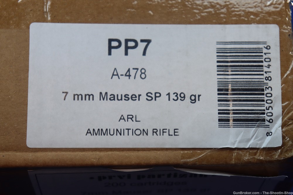 Prvi Partizan PPU 7MM MAUSER Rifle Ammunition 200RD Ammo Case 139GR SP PP7 -img-6