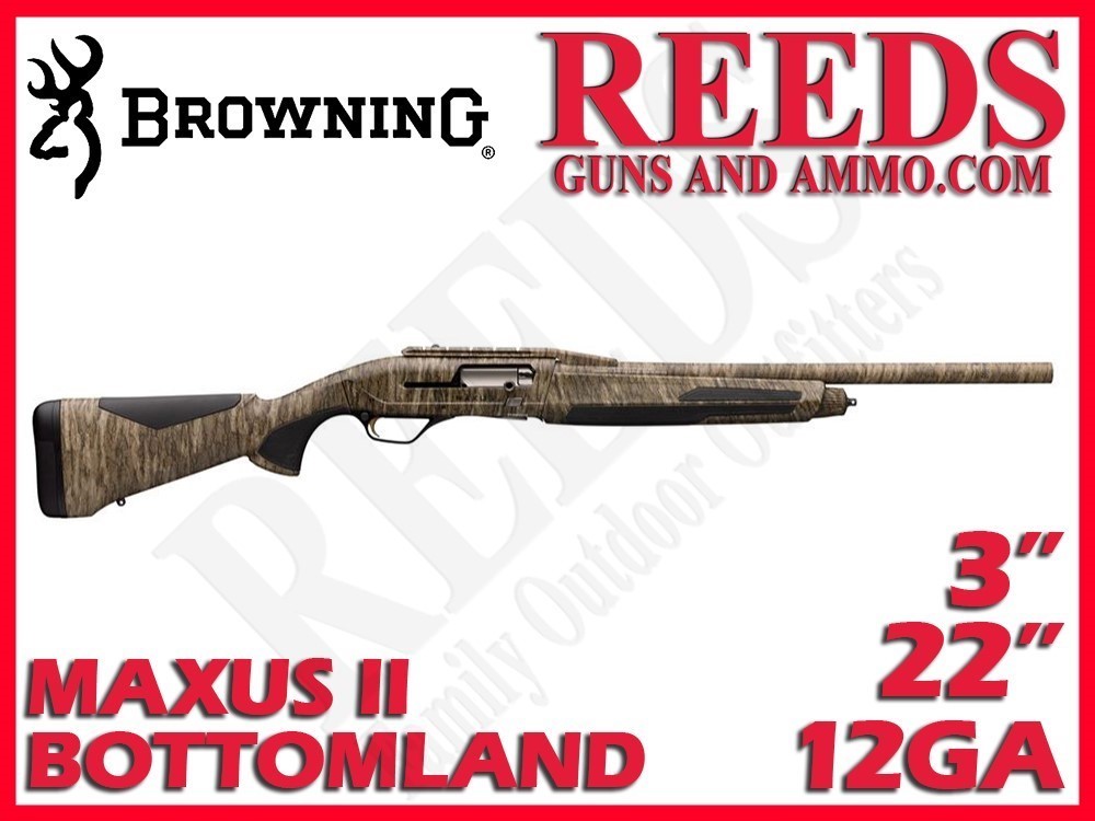 Browning Maxus II Rifled Deer Bottomland Camo 12 Ga 3in 22in 011745321-img-0