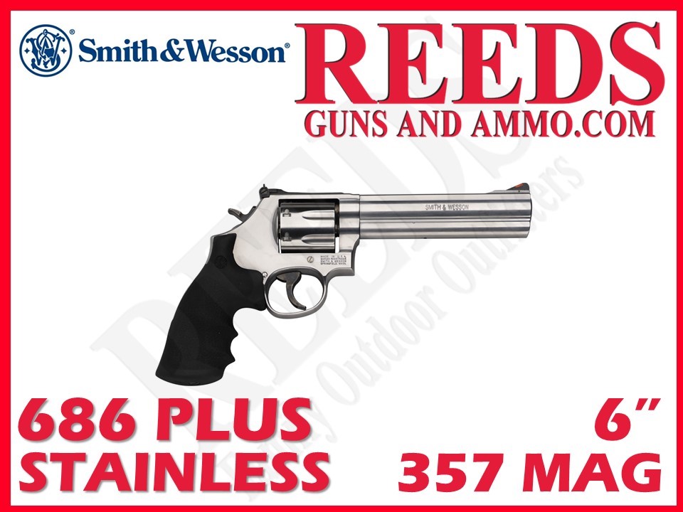 Smith & Wesson 686 Plus Stainless 357 Mag 6in 7 Shot 164198-img-0