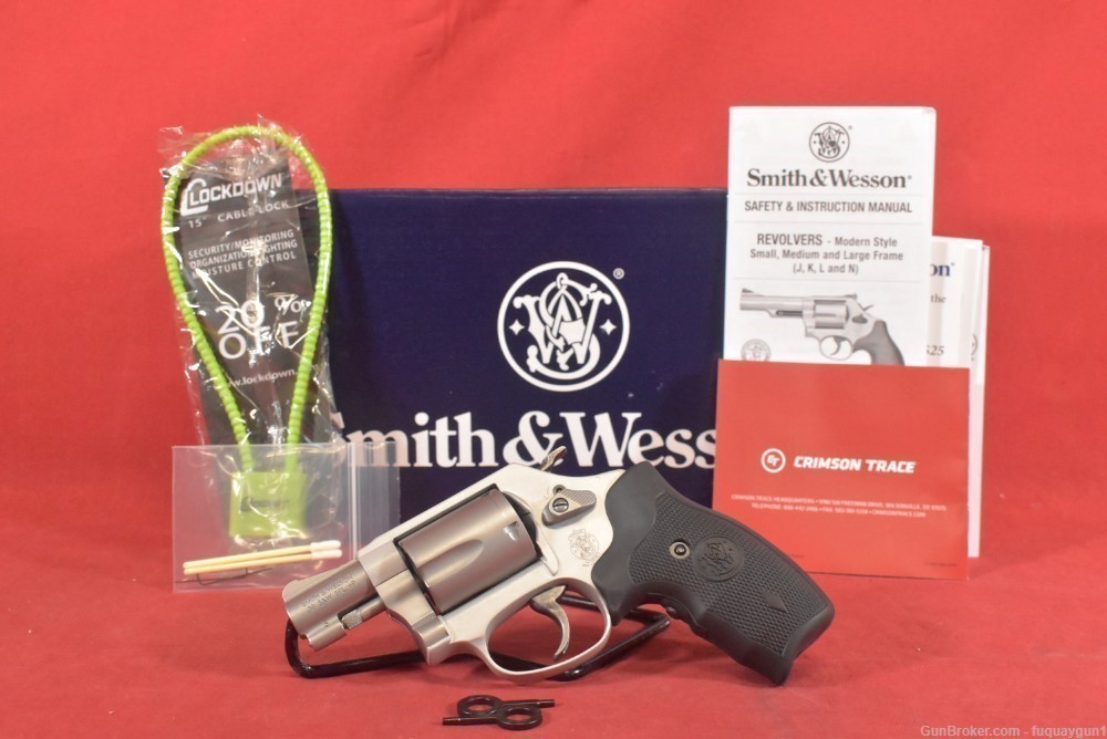 S&W Model 637 Airweight 38 Special 1.875" Crimson Trace Laser Grip 163052-img-2