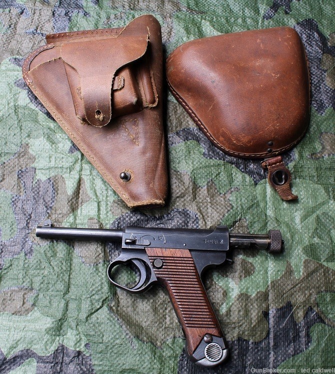 Late War Japanese Nambu pistol with holster !  Free ship in the lower 48 !-img-12