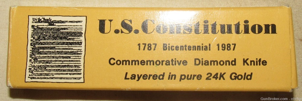 U.S. Constitution 1787 Bicentennial 1987 Commemorative Folding Knife-img-7