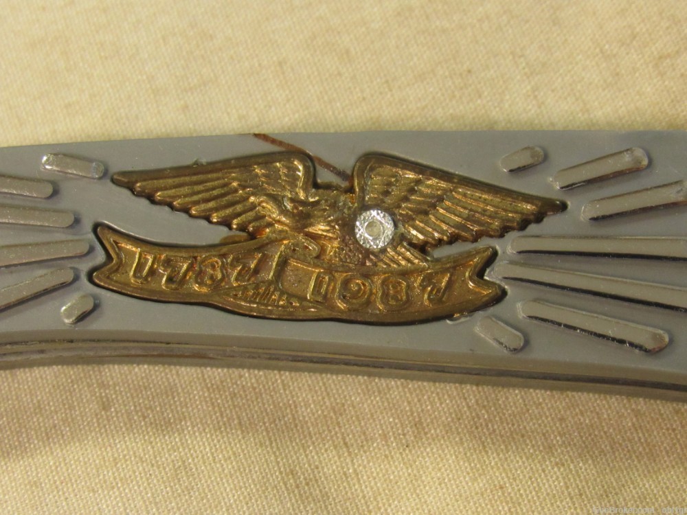 U.S. Constitution 1787 Bicentennial 1987 Commemorative Folding Knife-img-6