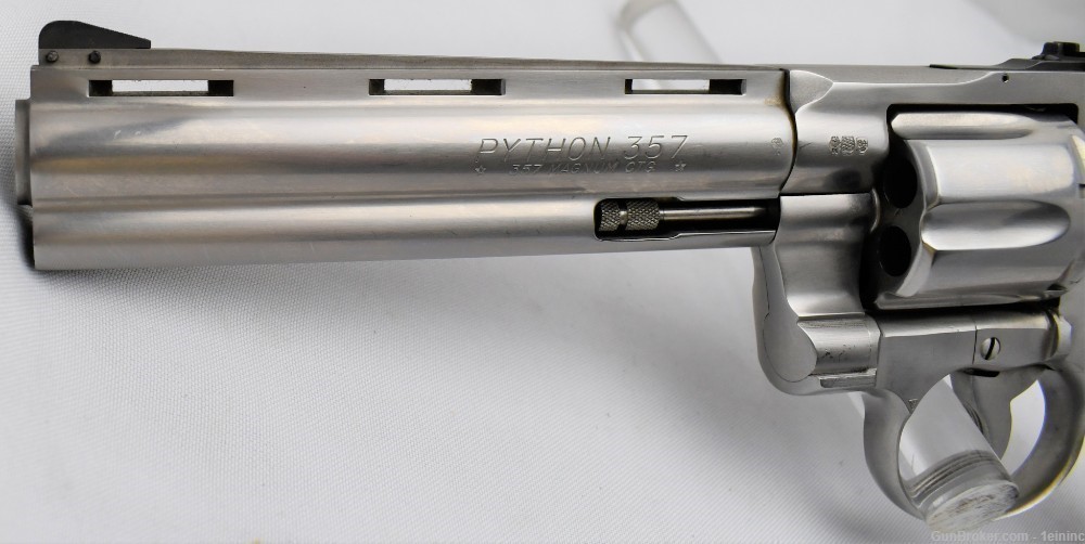 Colt Python 6" Stainless Boxed 1984 -img-3