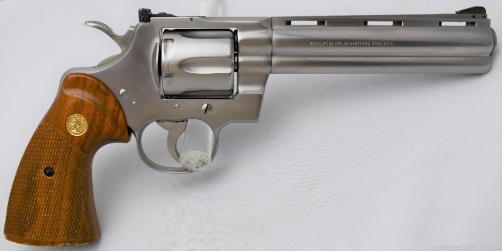 Colt Python 6" Stainless Boxed 1984 -img-4