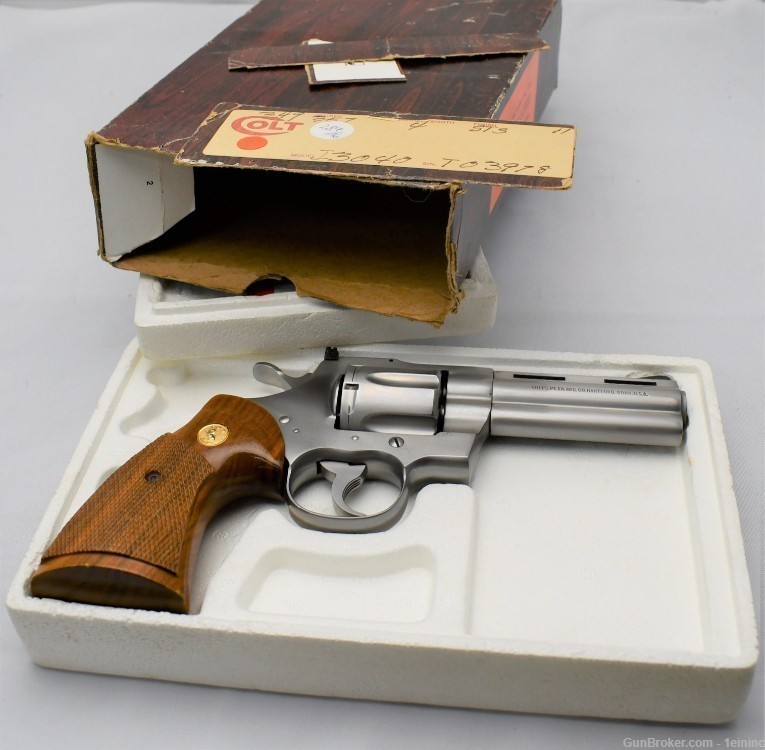 Colt Python 4” Stainless Boxed 1983-img-0