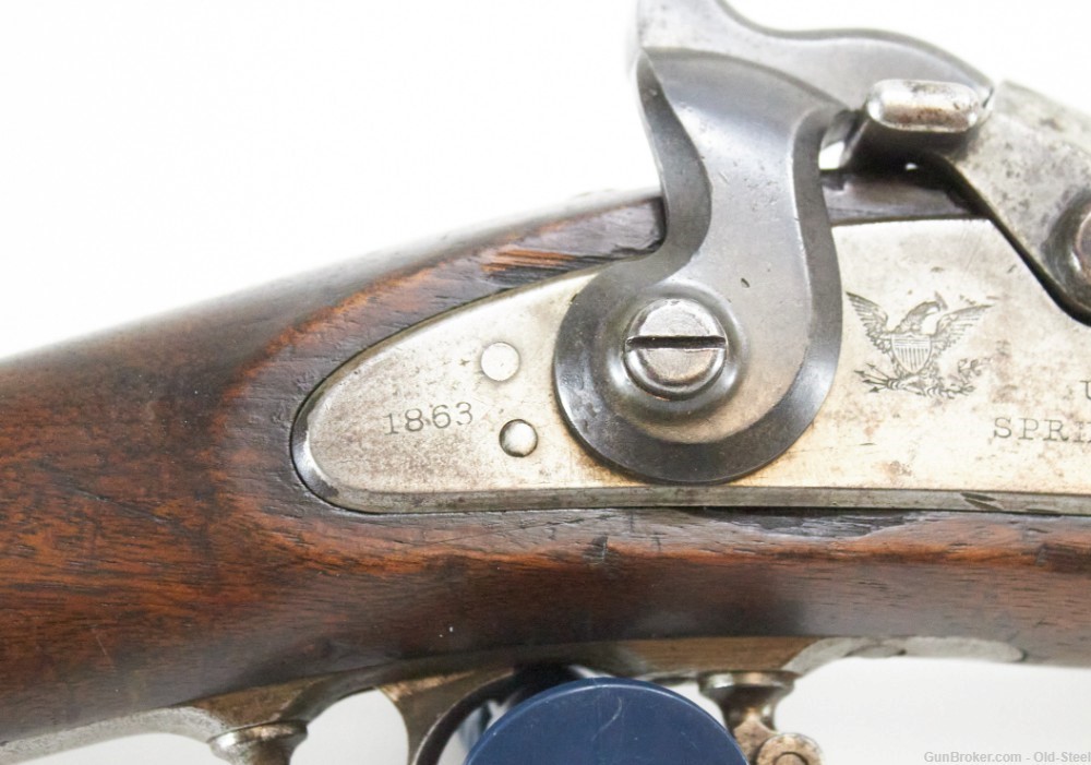 Springfield Model 1863 .50-70 ANTIQUE Black Powder RifleConversion Trapdoor-img-6