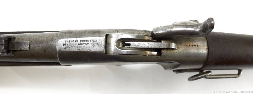 Spencer Repeating Carbine 56-56 Antique Civil War Era Breech Loader Lever-img-9