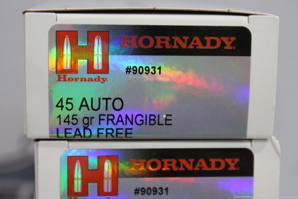 Hornady 45Auto Frangible 90931 DL & Adult Signature Required!-img-1