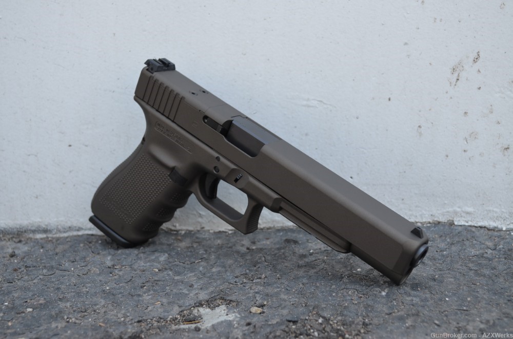 Glock 40 Gen 4 MOS 10mm X-Werks Midnight Bronze G4 Optic Ready Long slide-img-2