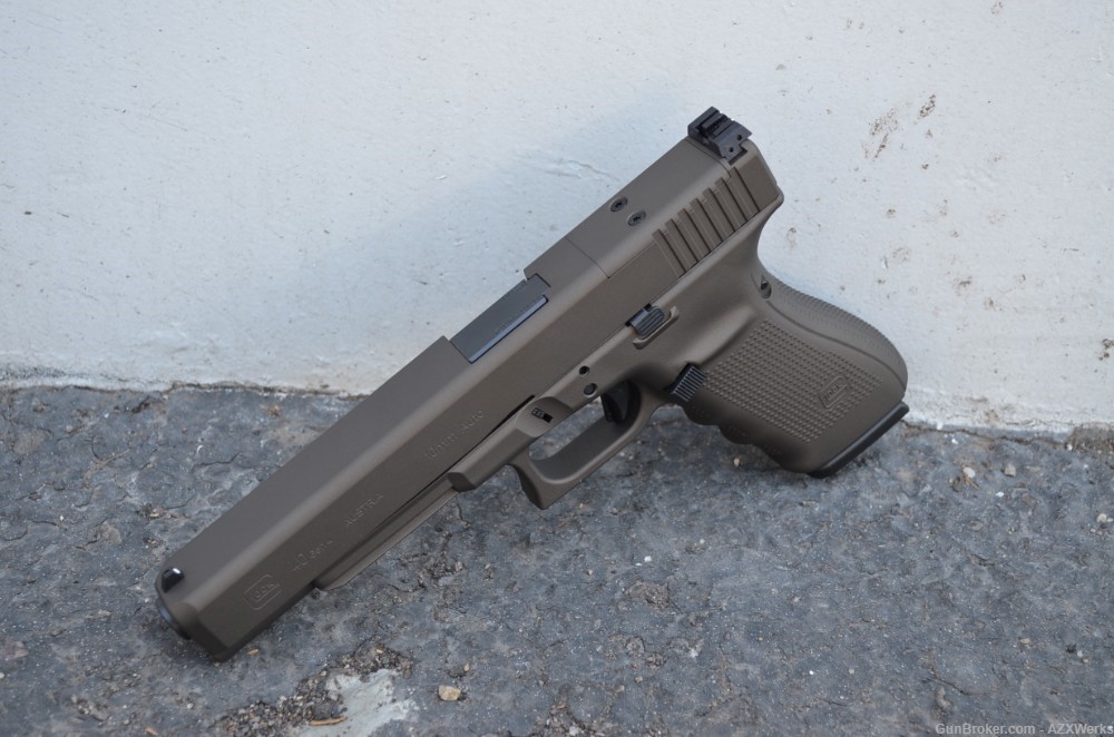Glock 40 Gen 4 MOS 10mm X-Werks Midnight Bronze G4 Optic Ready Long slide-img-4