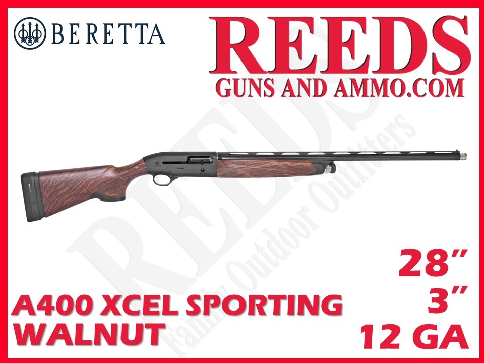 Beretta A400 Xcel Sporting Black Walnut 12 Ga 3in 28in J40CB18-img-0