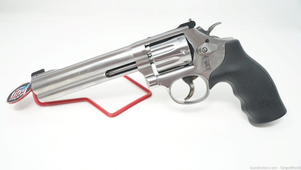 SMITH & WESSON 648 .22WMR STAINLESS 6" 8 ROUNDS SW12460-img-0