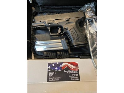 SPRINGFIELD XDM ELITE COMPACT OSP, 10MM, 3.8", POLYMER, 11+1, 2 MAGS