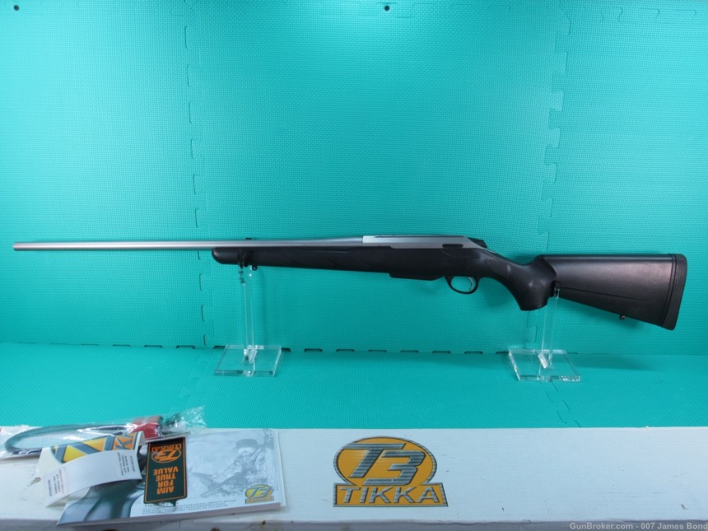 Tikka T3 Stainless Finish Black Synthetic 300 WSM in Factory Box Very Nice-img-11