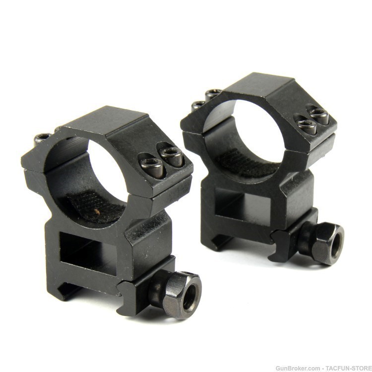 Ruger 10/22 Base Scope Mount + 1 Pair High Profile 25.4mm Rings-img-4