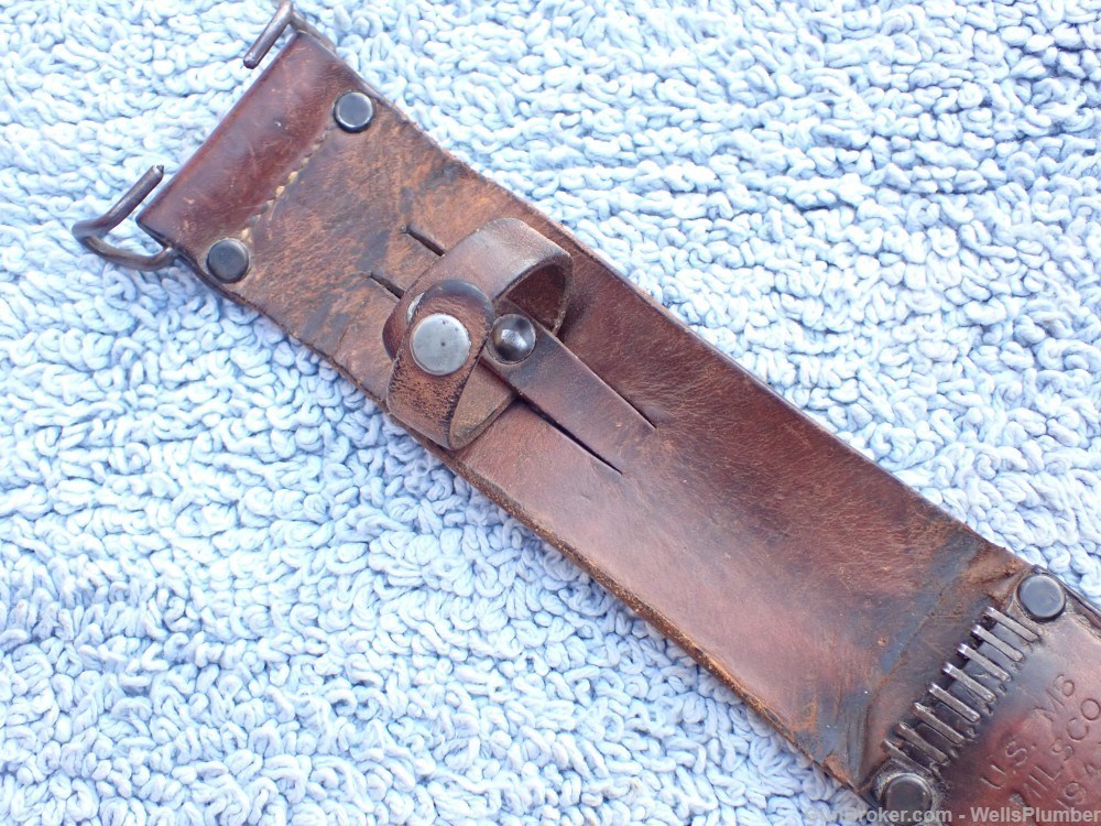 US WWII CASE 1943 M3 BLADE MARKED FIGHTING KNIFE WITH M6 MILSCO SCABBARD-img-34