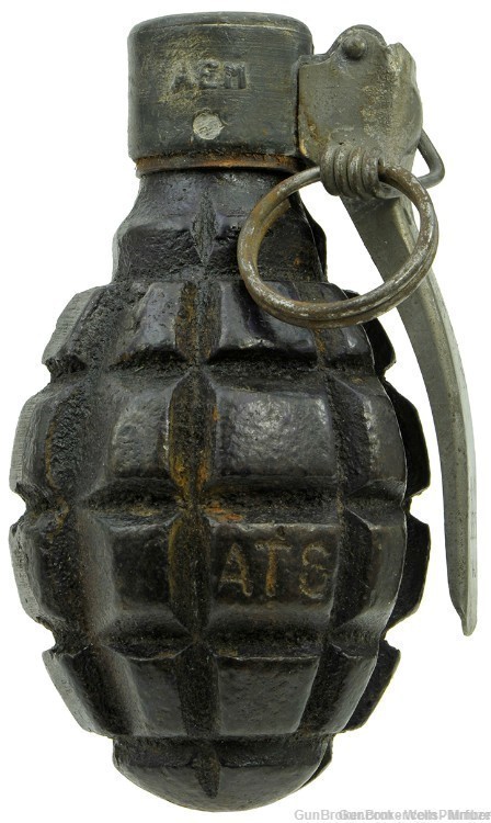 FRENCH WWII MOD F-1 GRENADE HE-FRAG DATED 1940 INERT-img-0