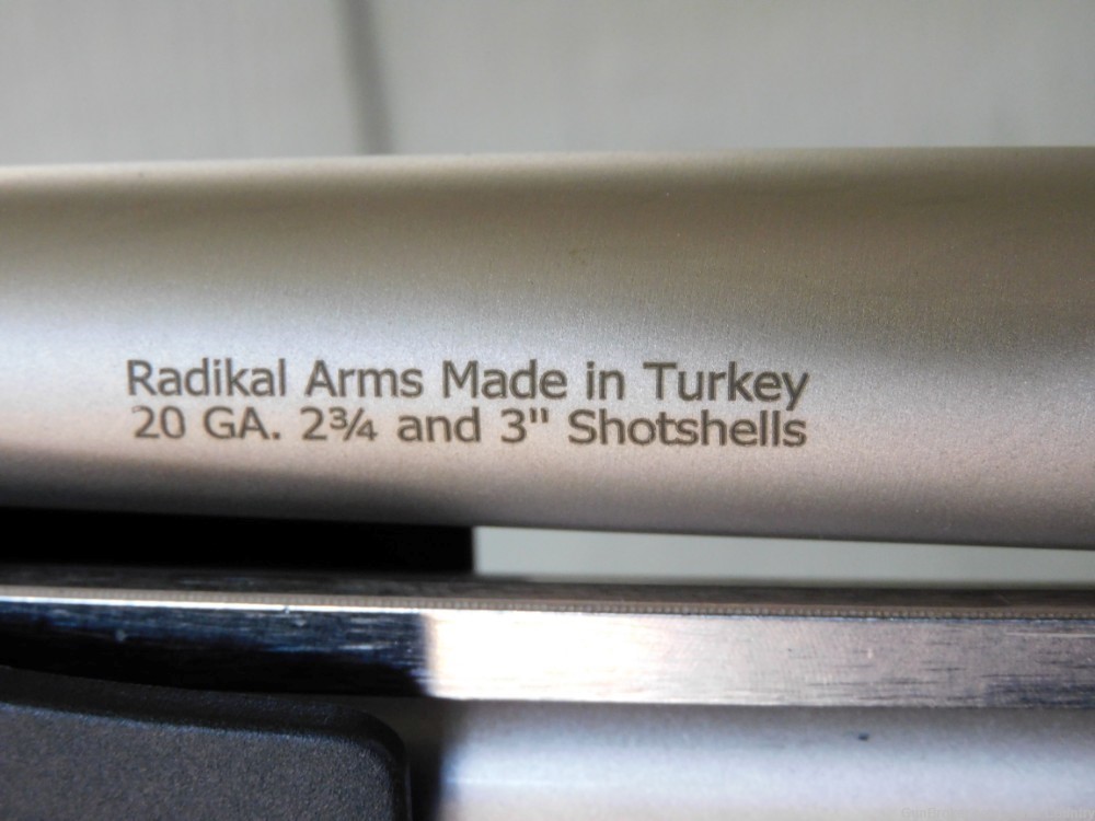 International Arms Corp Radikal PA-3 20 Gauge Pump Nickel on Black NIB-img-5