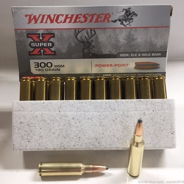 20 Rounds Winchester .300 WSM "180 GRAIN" Power- Point  FACTORY NEW!-img-2