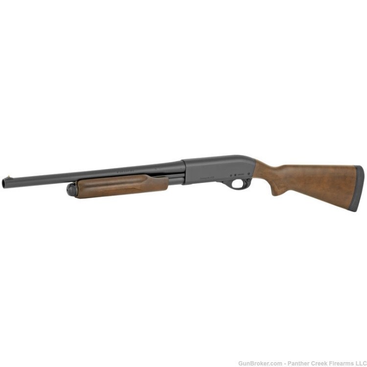 Remington 870 Hardwood Home Defense Pump Shotgun 12 Gauge 4 Rounds 18.5" Ba-img-1