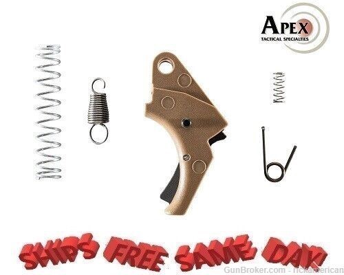 Apex Tactical Polymer Actn Enhance Trig Kit FDE, S&W SD SD-VE 107-145-F-img-0