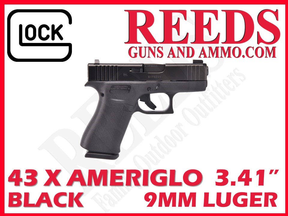 Glock 43x Ameriglo Black 9mm 3.41in 2-10Rd Mags PX4350301UC-img-0