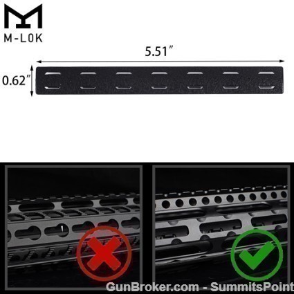 SP 5X 5.5" M-LOK Rail Panel Cover Handguard (BLK)-img-5
